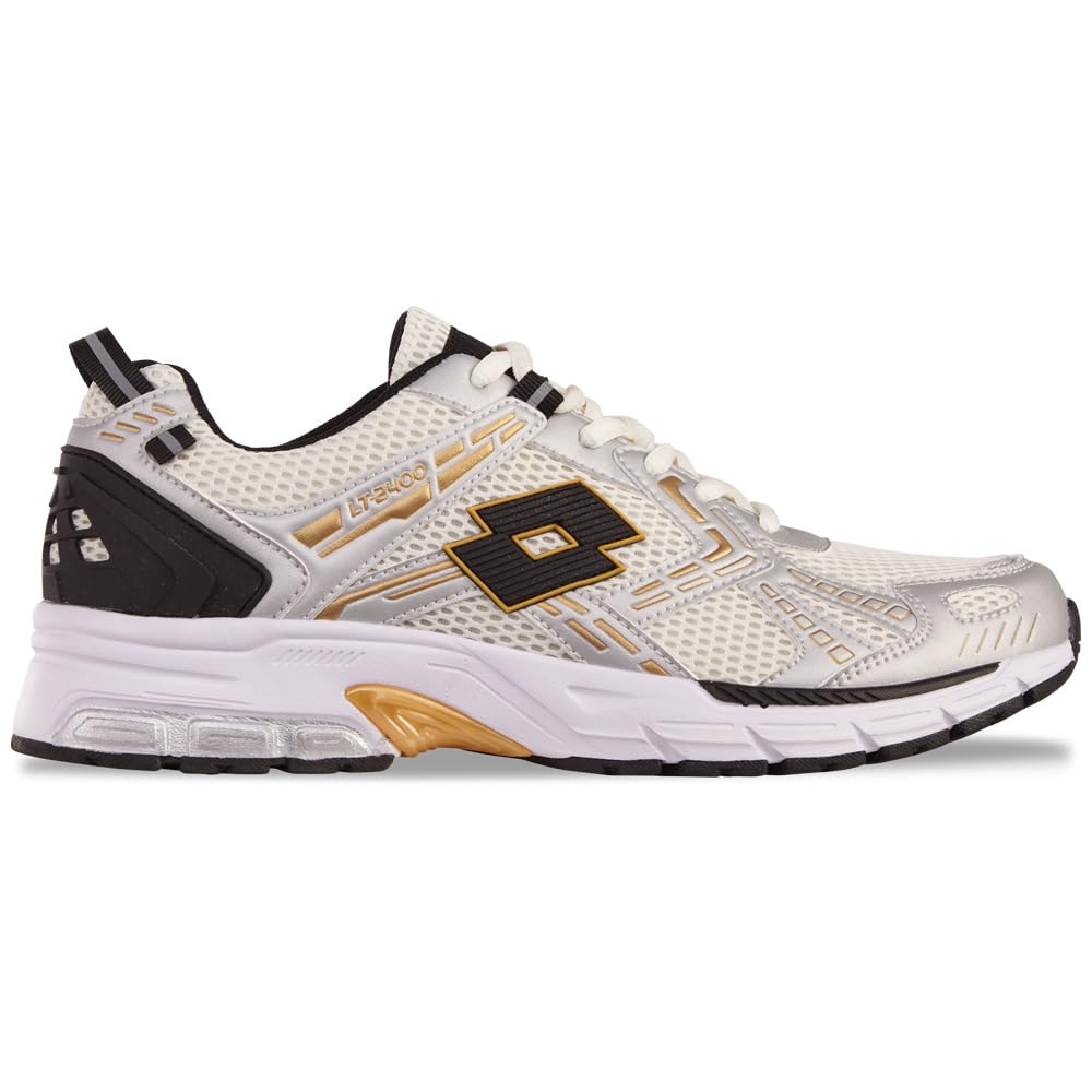 Lotto Unisex Akimoto Trainers, Silver Gold, 10.5 UK