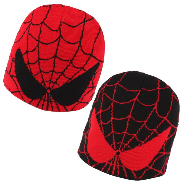 CORIRESHAUnisex y2k Beanie Spider Web Cozy Knitted Hats Warm Fall Winter Caps