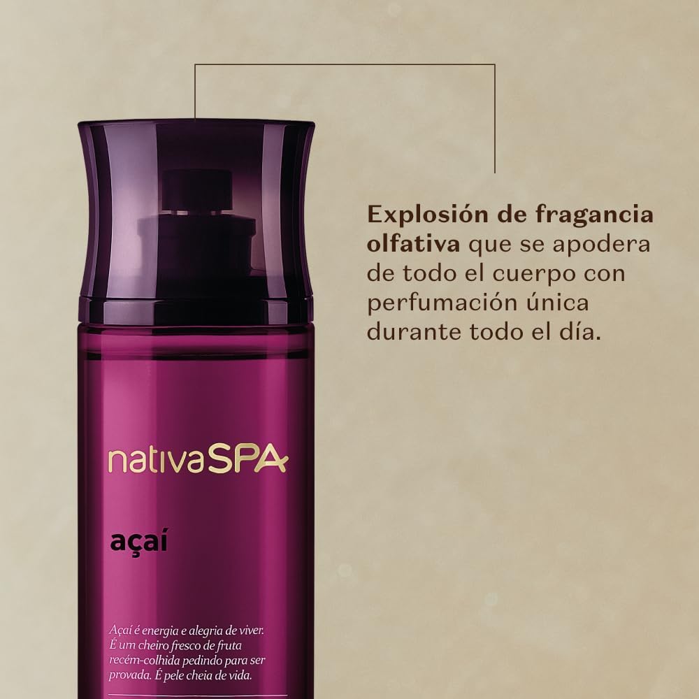 O Boticário Native SPA Açaí Coffret Prezent Zestaw Do Pielęgnacji Skóry z 2 Produktami W Pudełku | Krem Nawilżający Do Ciała 400ml i Mgiełka do Ciała Spray 200ml