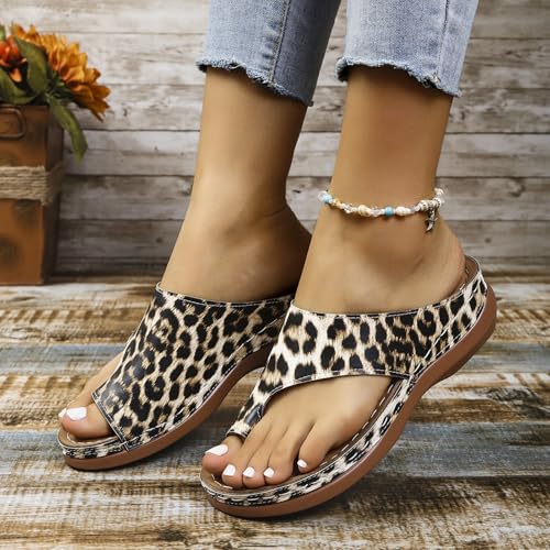 Women's Beach hallux valgus Clip Toe Sandals/Breathable orthopedic flip flops/Summer Comfy Ring Toe Bunion Slippers3