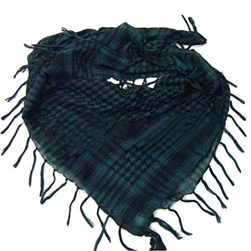 LerBen Unisex Outdoor Square Scarf Desert Scarf Neck Scarf Head Wrap With Tassels