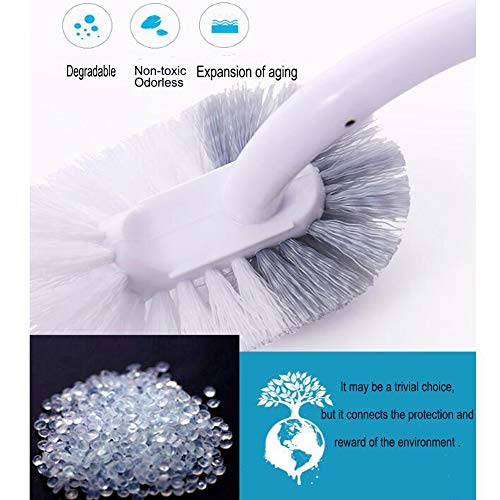 Marbarsse Bathroom Toilet Bowl Brush and Holder, Curved Design Toilet Brush for Deep Cleaning Under Rim, Best Toilet Brush Set, Easy Handy CompactToilet BowlCleaner Brush for Bathroom, 1 Pack by Marbrasse - Used condition - Image 4