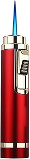 Windproof Straight Blue Flame Lighter, high Temperature Resistant Metal Body, wear-Resistant, Retractable fire Outlet, Multifunctional, Suitable for Lighting Candles, Men's Gifts