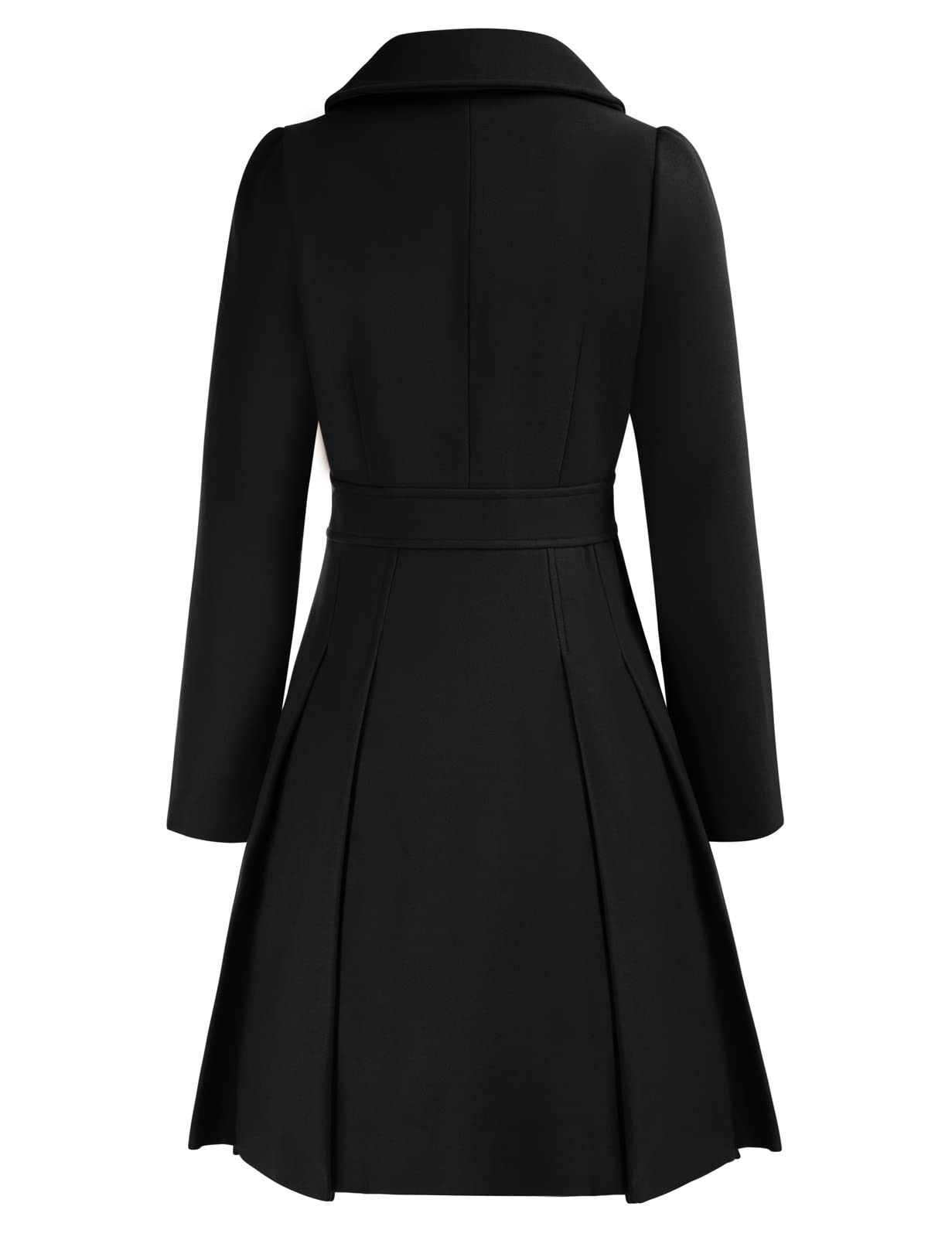 GRACE KARIN Donna Cappotto Elegante Coat Lana Donna Elegante Trench Donna Doppiopetto/Cintura