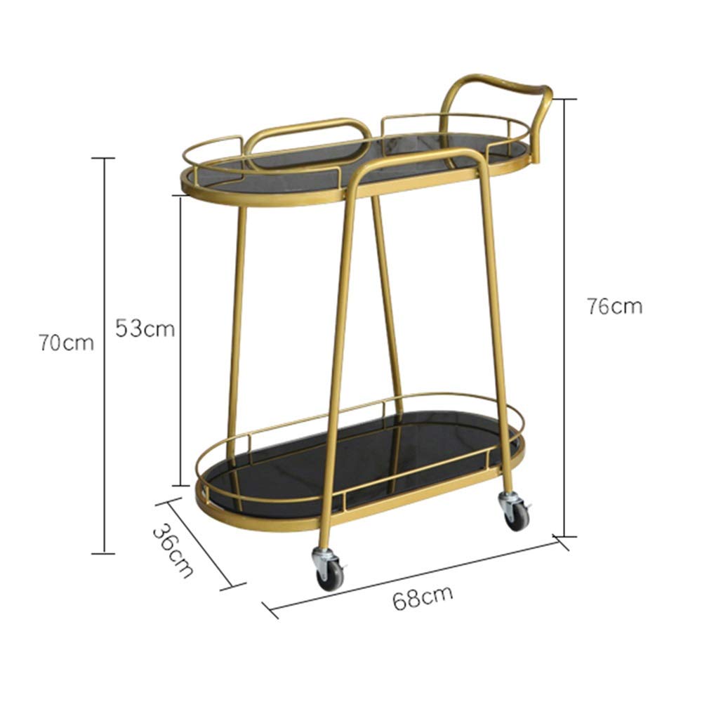 d Chariot de salle à manger en métal pour cuisine, service de bar, chariot de service Beau Salon Utili Cart – Slish & Versatile Home nizer