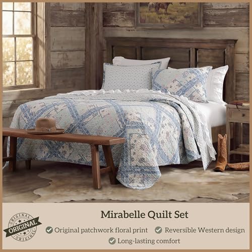 Image of Paseo Road Tasha Polizzi Mirabelle 3 Piece Queen Full Paisley Quilt Set