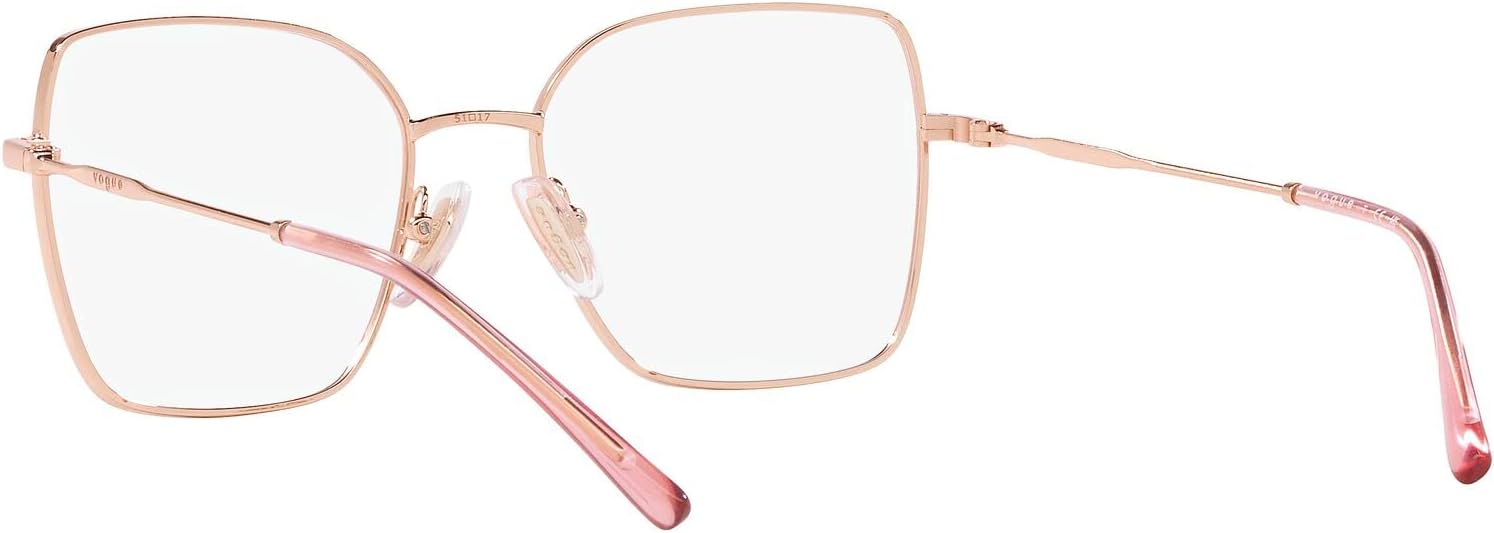 Vogue Eyewear Women's Vo4274 Square Prescription Eyewear Frames Rose Gold/Demo Lens 53 Millimeters image 6 of 7 B0BXJVDZKF