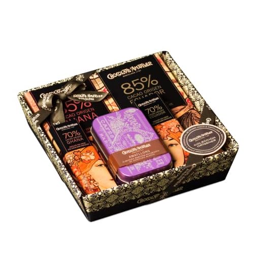 Chocolate Amatller Regalo Original (Caja Regalo de Chocolates Orígenes 211gr) Variados - Especial Día de la Madre
