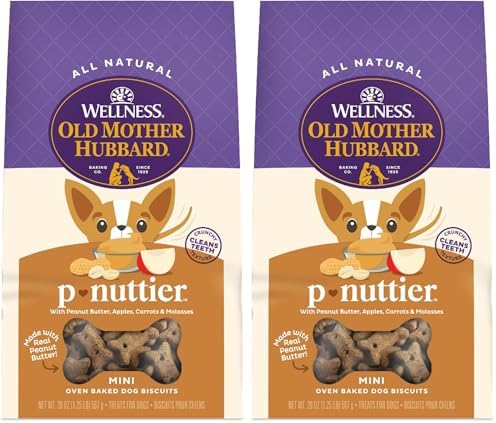 Old Mother Hubbard Wellness P-Nuttier Dog Biscuits,Natural,Traini...
