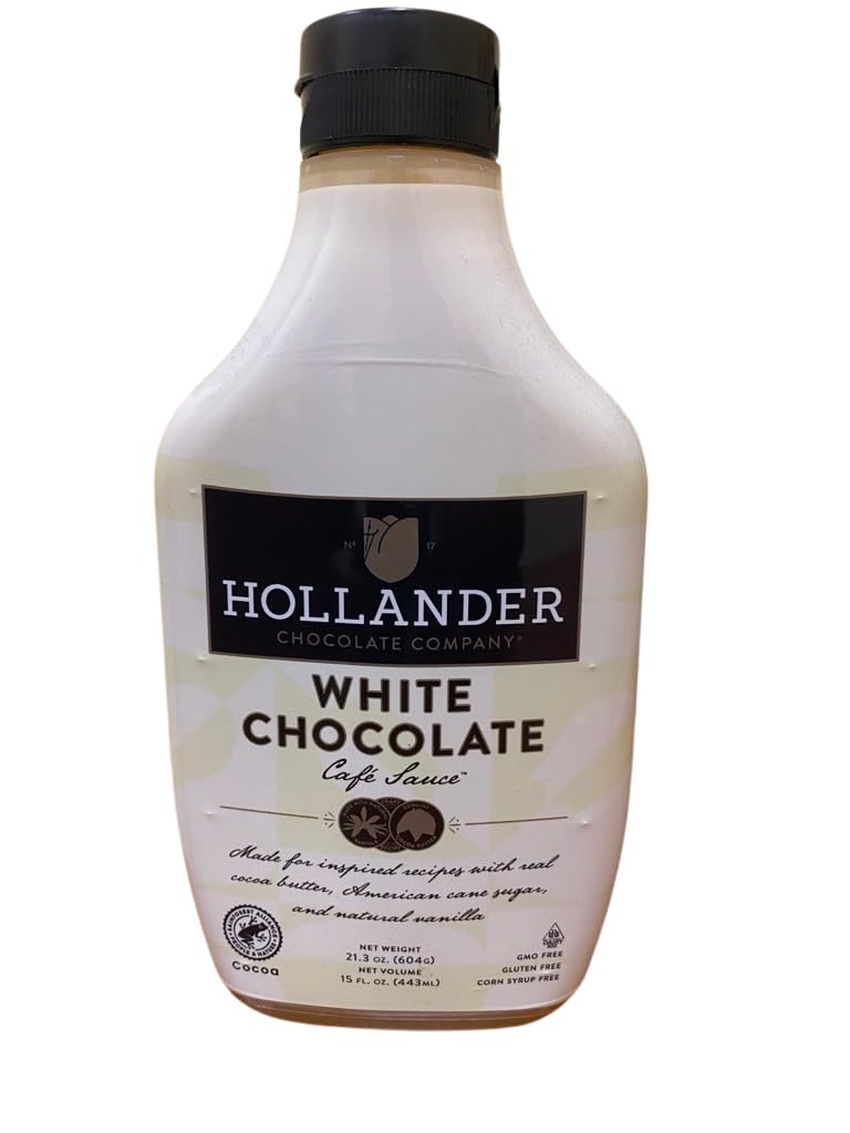 Amazon.com : Hollander White Chocolate Cafe Sauce, 15 oz Squeeze
