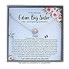 Promoted to Big Sister Gift, Single Pearl Necklace with Meaningful Message, 14K Rose or Yellow Gold Filled or Sterling…