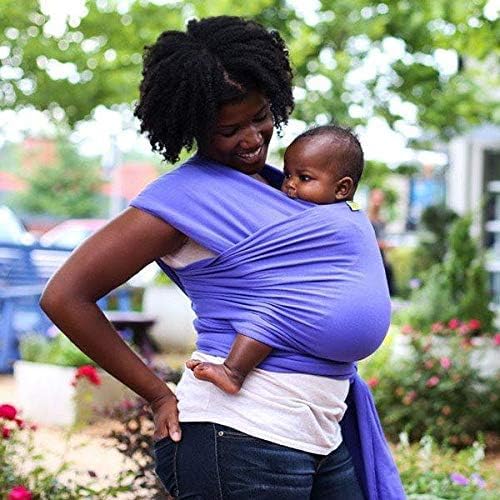 Image of Boba Baby Wrap Carrier - Original Baby Sling Carrier for Newborns (7-35 lbs), Soft, Secure, Hands-Free & Ergonomic, Ideal for Comfortable Bonding, New Parents (Purple)