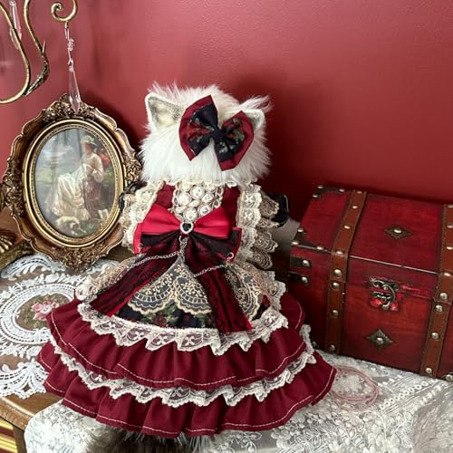 Vestido de Princesa para Perros Pequeños M Rojo miniatura 4