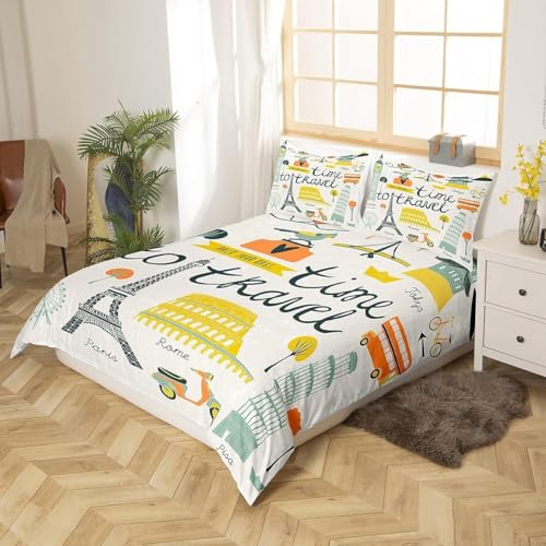 Housse de Couette Douce en Microfibre 280x240 avec Fermeture Éclair - 4
