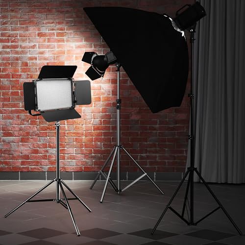 Walimex Pro Led Niova 900 Plus Dl Avec Pied De Lampe & 2 Batteries Np f - vue 4