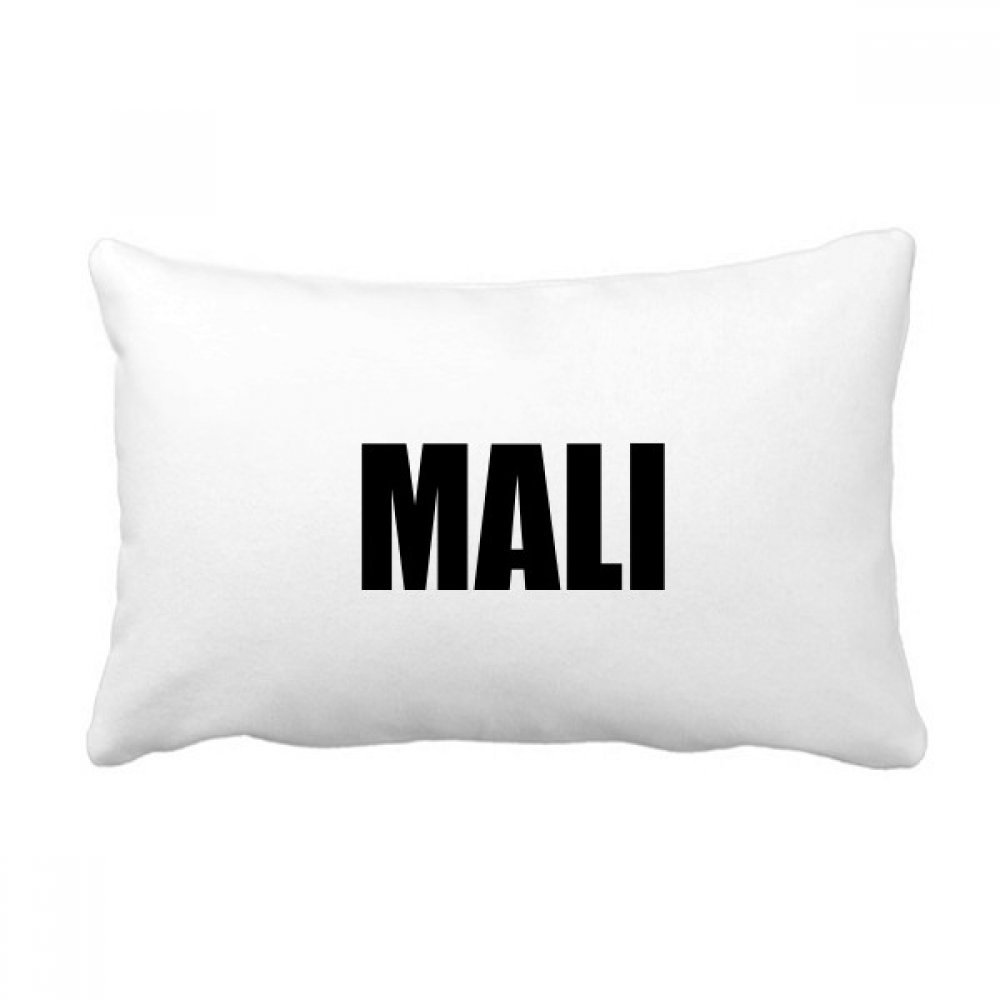 Coussin Mali Pays Nom rectangulaire 40x60 cm multicolore pour décoration de canapé de salon