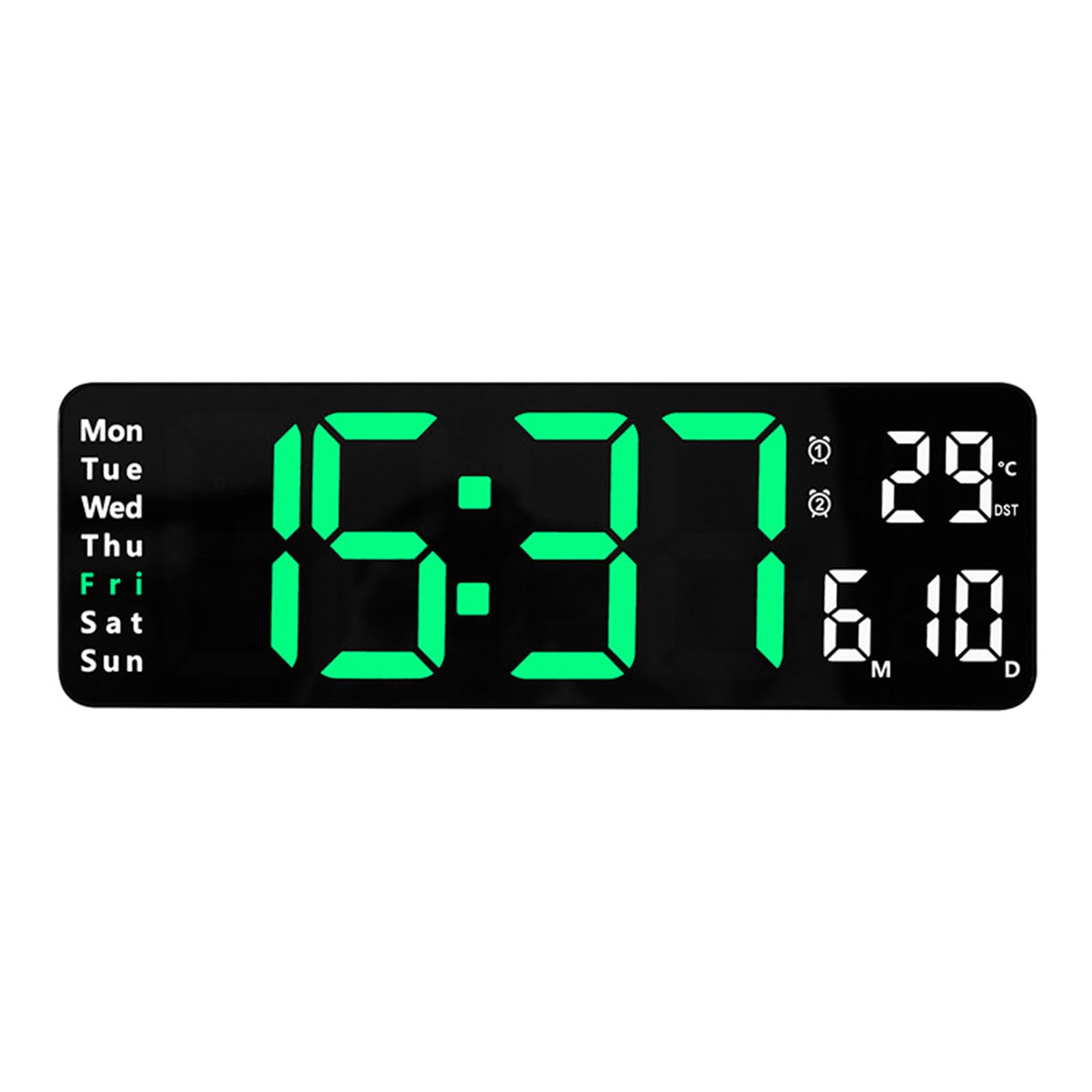 Buxuaaaa Digital Alarm Clock Snooze Function Desk Table Clock Tabletop Decor Ornament for Home Kids Room School Decor Digital Alarm Clocks for Bedrooms with Temperature