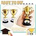 Jizvxe 24 Pack Mini Trophies for Kids Awards,Plastic Gold Award Trophy Cups,Golden Award Trophy Cups Set,Gold Participation Trophys Cup for Party Favors,Rewards,Props,Sports,Competitions(4 in)