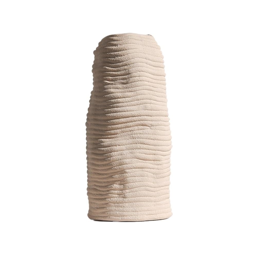 B3f7m4r9j2 One Color Vase White Striped Ceramic Vase Arrangement Living Room Flower Dried Flower/Hydroponic Decoration