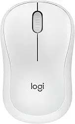 Mouse Sem Fio Logitech M240 com Conexão Bluetooth, Clique Silencioso, Design Ambidestro Compacto, Bateria de 18 Meses, Compatível com Windows, macOS, ChromeOS - Branco