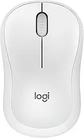 Mouse Sem Fio Logitech M240 com Conexão Bluetooth, Clique Silencioso, Design Ambidestro Compacto, Bateria de 18 Meses, Compatível com Windows, macOS, ChromeOS - Branco