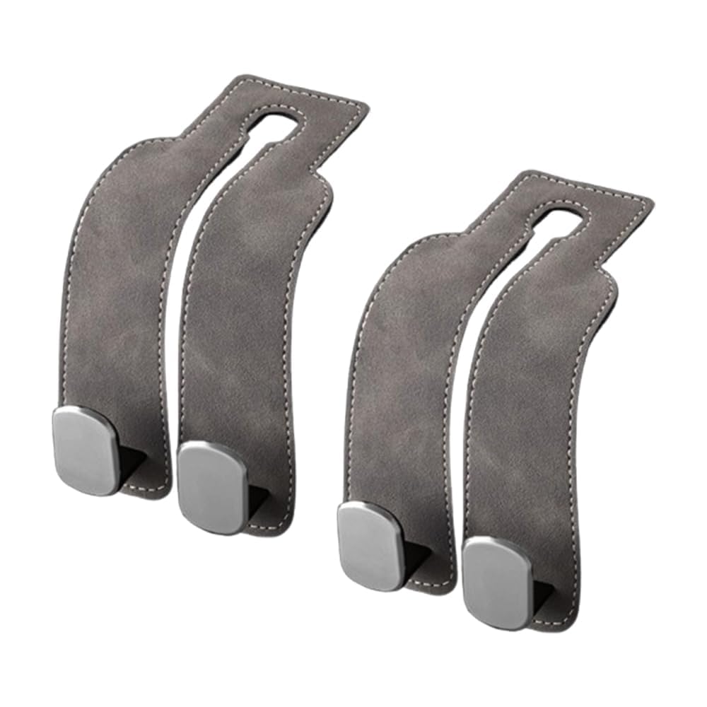 JUNXIC 2 pack car seat back hooks style suitable for Seat MII 5-Türer KF1 I 2012-2019, headrest hanger organiser durable interior storage accessories
