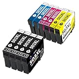 Rendement de page élevé : 470 pages pour les cartouches d'encre couleur 503XL, 550 pages pour les cartouches d'encre noire 503XL (Lettre/A4, à 5% de couverture)