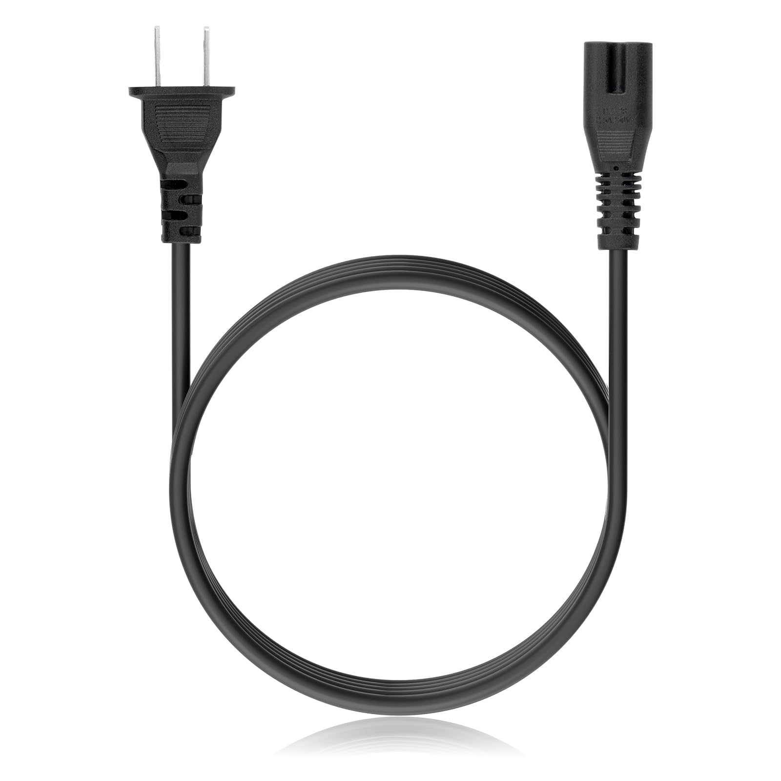 Amazon.com: 10ft Power Cord, 2 Prong AC Power Cable Compatible