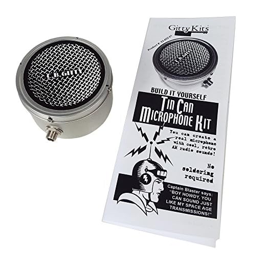 Tin Can Microphone Kit - Build your own old-time Mic!