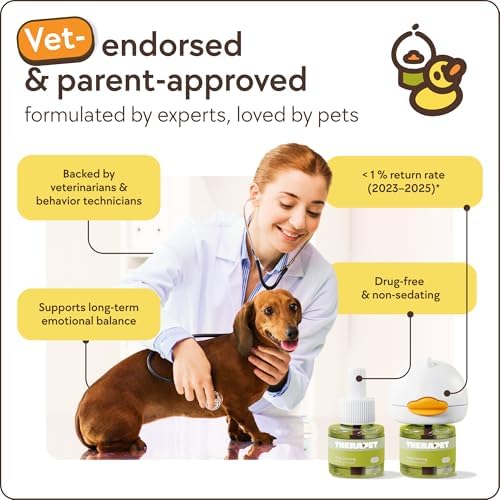 TheraPetMD 60-Day Dog Calming Diffuser Kit - Dog Pheromone Diffuser for Stress, Destructive Behavior, Pee Accidents, Separation Anxiety, Barking, Aggression & Chewing - 60-Day Refills Included — view 7