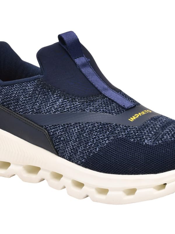 Image of Impakto Air Bounce Walking Shoes | Lightweight & Breathable Casual Shoes | Soft Cushioned Insole | Anti Skid Hexagonal Sole | Stylish Slip-in Fit System Shoes | Ideal for Walking, Gym & Casual Outing