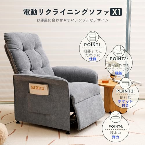 FLEXISPOT リクライニングチェア ソファー 1人 X1