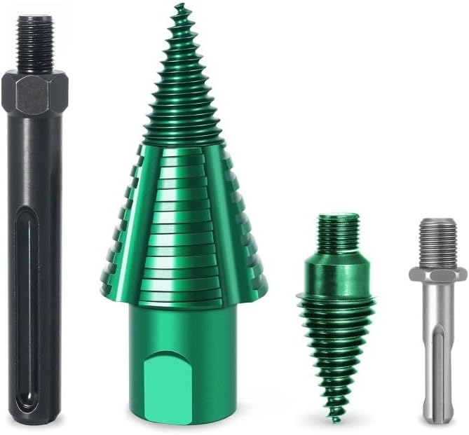 Split Firewood Splitting Artifact, Household Wood Splitting Awl Electric Hammer Special Firewood Splitting Drill