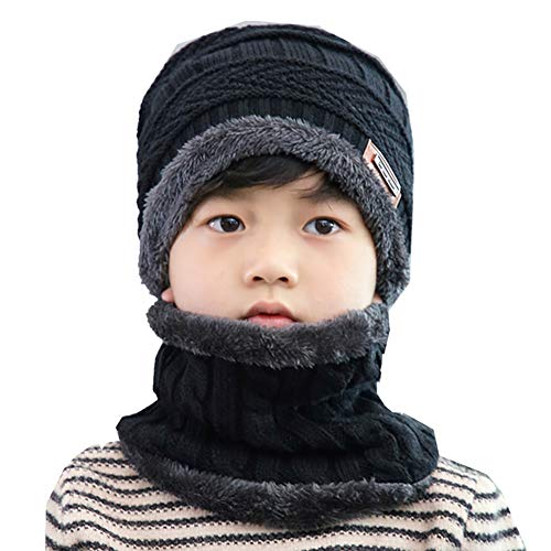 Limirror Bonnet d'hiver pour enfant. - Noir - Taille unique Cover
