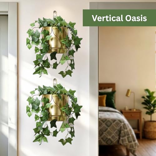 Pots de fleurs muraux à arrosage automatique suspendus intérieurs