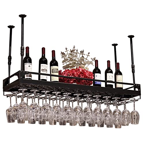 Casier à vin suspendu haut de gamme LUNEZY métal 100x35 cm