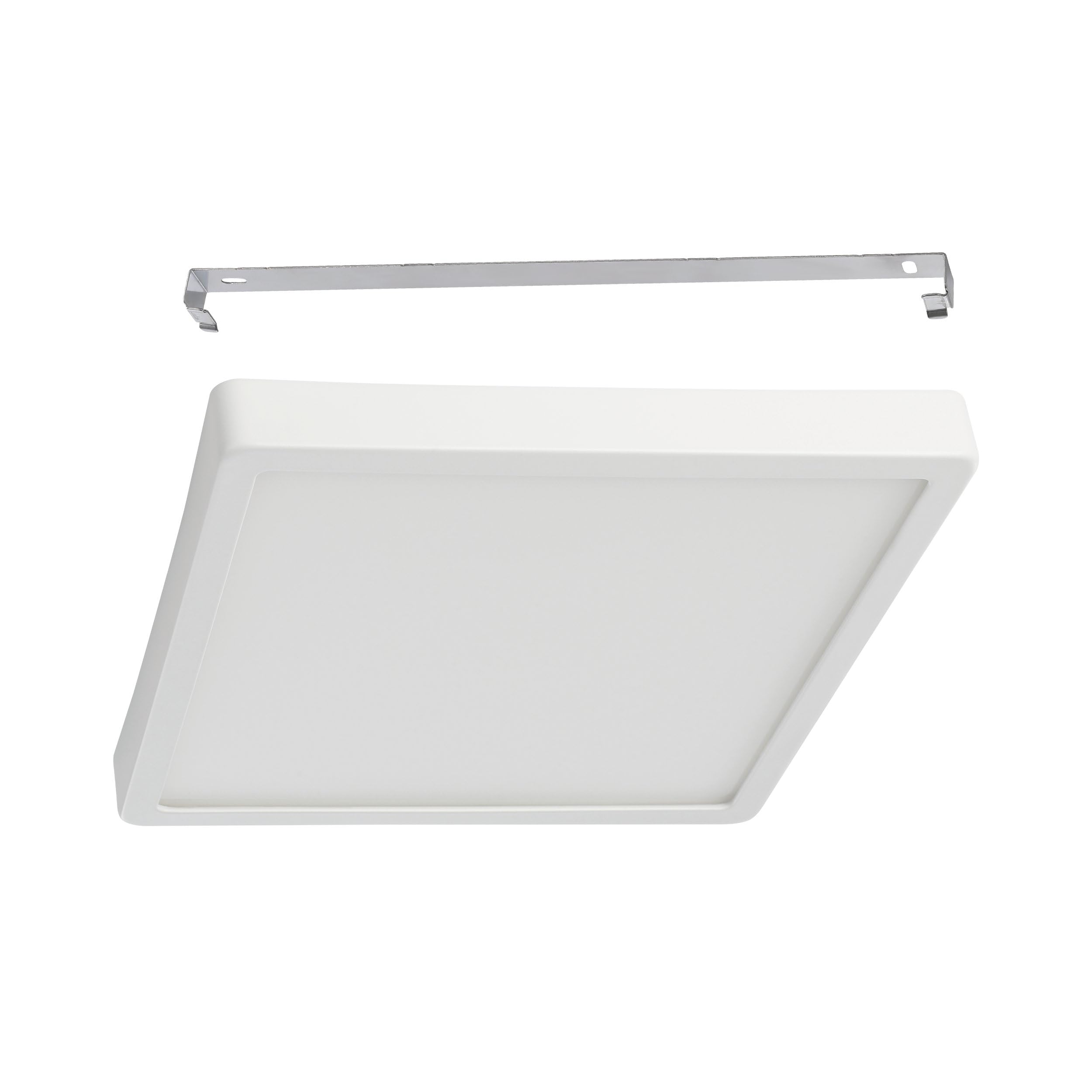 EGLO Plafoniera Argolis 2, luce a LED per esterni da muro o soffitto, metallo e plastica bianca, luce bianca calda, IP44, 28,5 cm