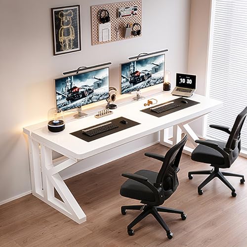 NOBBAT パソコンデスク ゲーミングデスク 机 pcデスク 耐荷重200kg 25mm厚の無垢材ボード モニターアーム取り付け可能 長さ100/120/140/160/180cm 幅75cm 学習机 勉強机 コンパクト 傷に強く、耐熱性、耐湿性があり、