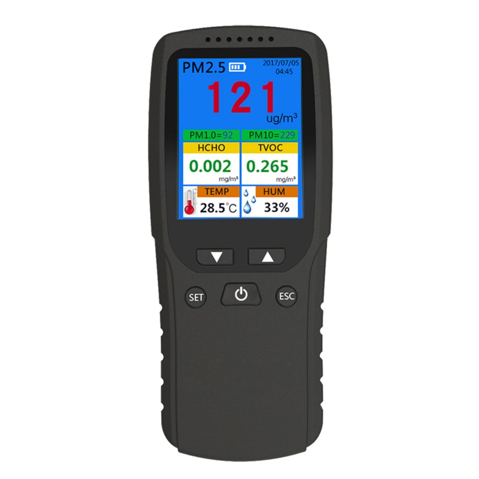 Kalttoy Detectors Easy Carry Air Monitors Build In Alarm Function Immediate Lcd Display Temperature Humidity Meter Multiple Detectors With Temperature Humidity Sensors