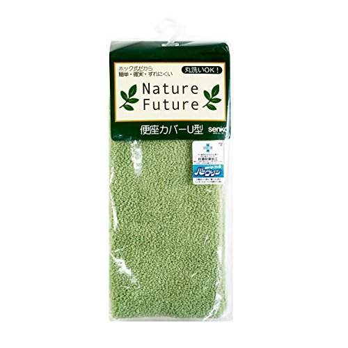 センコー タイニーリーフ 便座シートカバー グリーン U型便座専用 47342