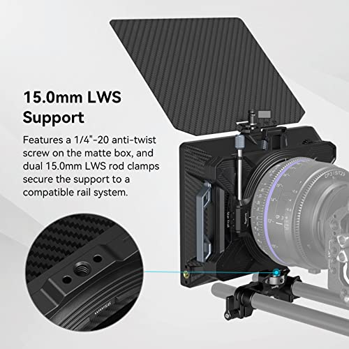 Smallrig Matte Box, Star-Trail Lightweight Multifunctional Modular Vnd Kit, With 95Mm Vnd Filter Kit, Filter Frame, 15Mm Lws Support, For Dslr Mirrorless Cameras - 3645 #TOP5