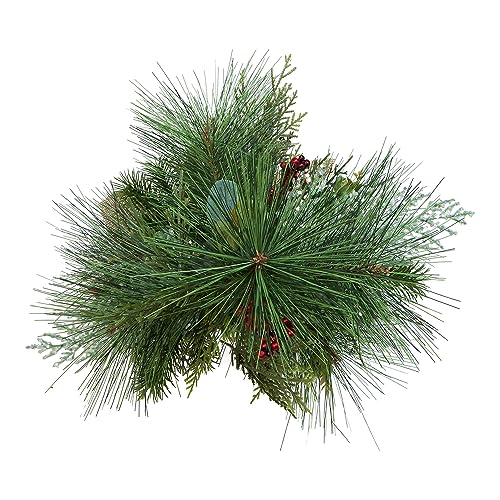 Árbol verde de arpillera Kurt S. Adler de 24 pulgadas para decoración navideña 7