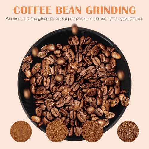 Molinillo de café manual Operitacx de acero inoxidable con mecanismo cónico 5