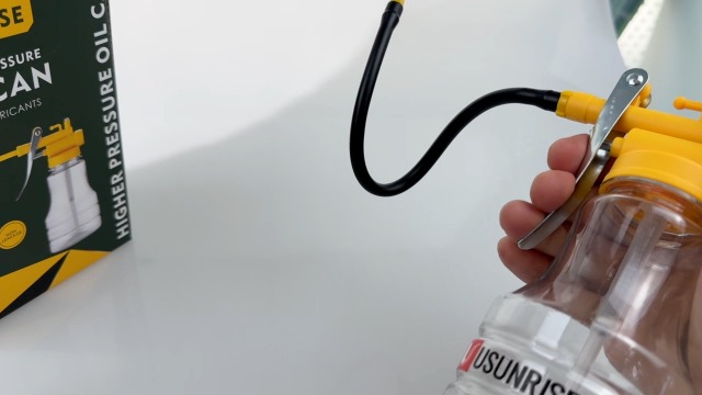 置物 INDIAN HEAD CLEAR RUBBER LUBRICANT CAN Oil Can Transparent High Pressure Oiler Lubrication Oil Can Bottle