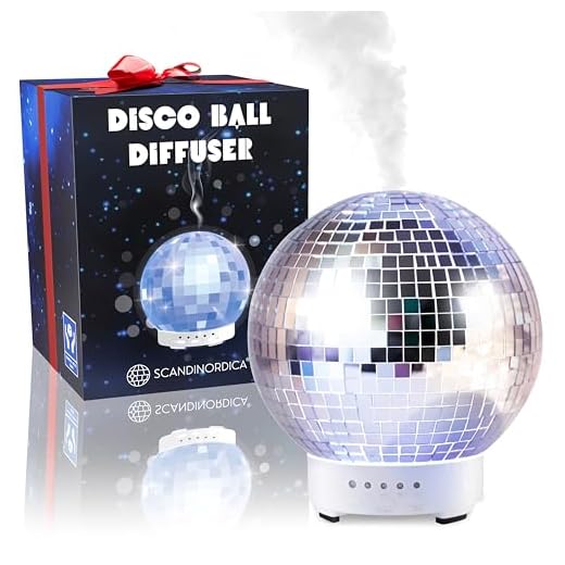 Difusor de Esfera Giratoria - Difusor de Aceites Esenciales en Aromaterapia para Casa, Oficina, Encantadora Decoración con Forma de Bola de Discoteca, Disco Ball Diffuser | Difusor