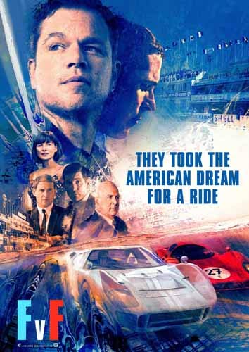 ポスター/スチール写真 A4 パターン16 フォード vs フェラーリ 光沢プリント