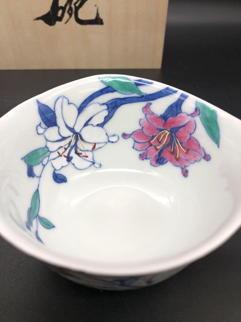 肥前有田焼 金龍窯 伝統工芸師 江口天童 珈琲碗 竹 金彩 カップ&ソーサー