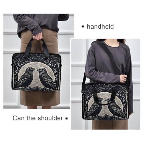 MNSRUU Laptop Bag for 16 15.6 inch Butterfly Rose2