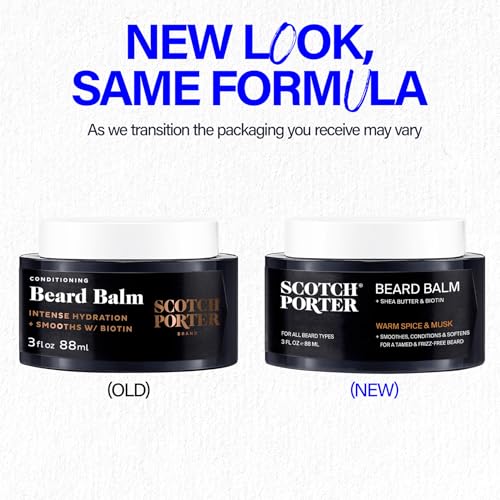 Scotch Porter Conditioning Beard Balm – Smooth, Shape, Moisturize & Soften Coarse, Dry Facial Hair while Encouraging Growth for a Fuller/Healthier-Looking Beard – Original Scent, 3 oz. Jar2