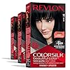 Permanent Black Hair Color by Revlon, Permanent Hair Dye, Colorsilk with 100% Gray Coverage, Ammonia-Free, Keratin and…